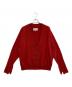 Maison Margiela（メゾンマルジェラ）の古着「20AW Vネックカーディガン」｜レッド