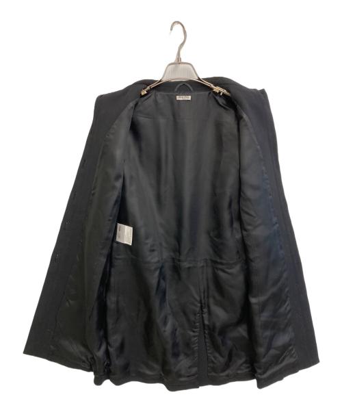 MIU MIU（ミュウミュウ）MIU MIU (ミュウミュウ) ラウンドカラーコート ブラック サイズ:38の古着・服飾アイテム