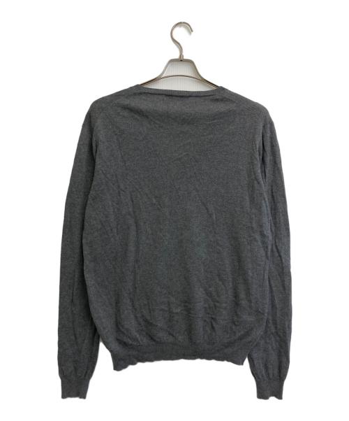 PRADA（プラダ）PRADA (プラダ) カシミア混Vネックニット グレー サイズ:SIZE 50の古着・服飾アイテム