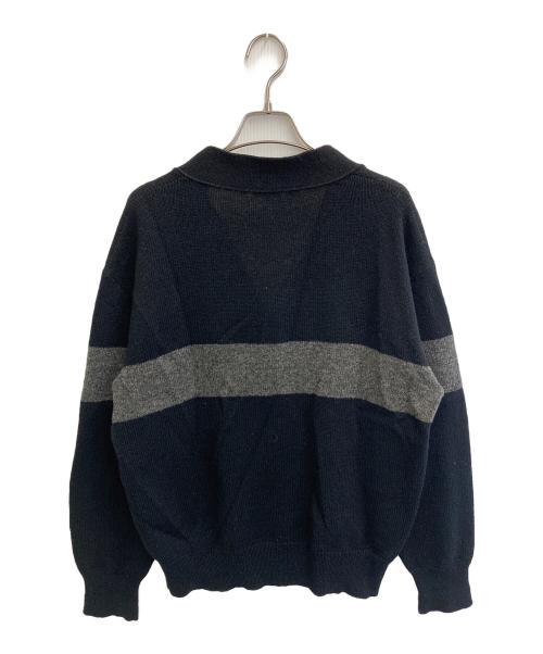 COMME des GARCONS HOMME（コムデギャルソン オム）COMME des GARCONS HOMME (コムデギャルソン オム) ニットカーディガン グレー×ブラック サイズ:-の古着・服飾アイテム