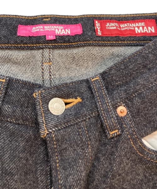 JUNYA WATANABE MAN PINK（ジュンヤワタナベマン ピンク）JUNYA WATANABE MAN PINK (ジュンヤワタナベマン ピンク) LEVI'S (リーバイス) 5Pウールパンツ インディゴ サイズ:SIZE Mの古着・服飾アイテム
