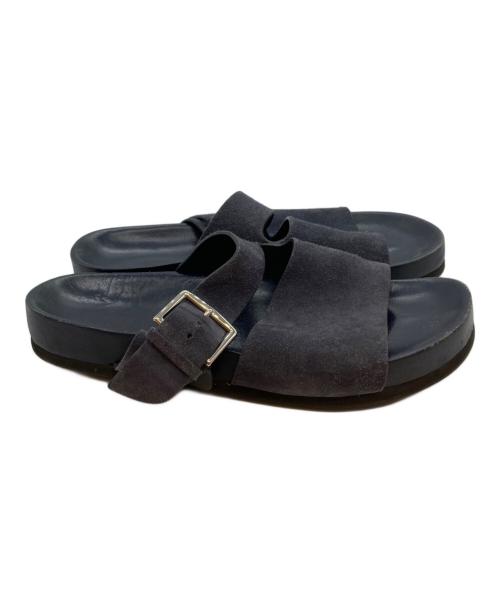 HERMES（エルメス）HERMES (エルメス) スエードサンダル ネイビー サイズ:41 2/1の古着・服飾アイテム