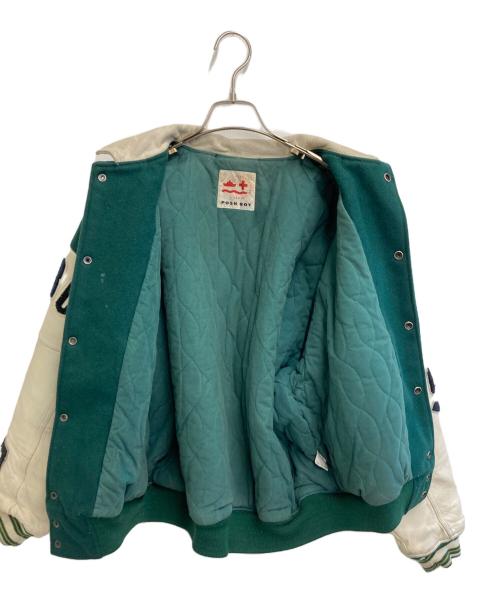 POSH BOY（ポッシュボーイ）POSH BOY (ポッシュボーイ) スタジャン グリーン サイズ:Fの古着・服飾アイテム