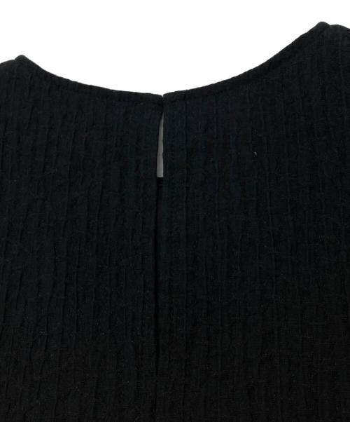 YORI（ヨリ）YORI (ヨリ) フクレフレアブラウス ブラック サイズ:38の古着・服飾アイテム