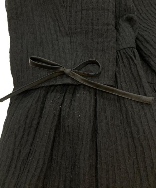 YORI（ヨリ）YORI (ヨリ) フクレフレアブラウス ブラック サイズ:38の古着・服飾アイテム