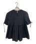 YORI (ヨリ) フクレフレアブラウス ブラック サイズ:38：8000円