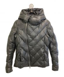 ISAMU KATAYAMA BACKLASH（イサムカタヤマ・バックラッシュ）の古着「カンガルーレザーダウンジャケット」｜ブラック