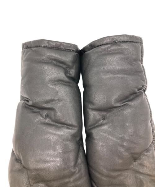 ISAMU KATAYAMA BACKLASH（イサムカタヤマ・バックラッシュ）ISAMU KATAYAMA BACKLASH (イサムカタヤマ・バックラッシュ) カンガルーレザーダウンジャケット ブラック サイズ:Sの古着・服飾アイテム