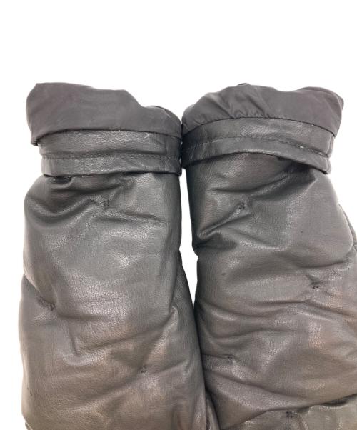 ISAMU KATAYAMA BACKLASH（イサムカタヤマ・バックラッシュ）ISAMU KATAYAMA BACKLASH (イサムカタヤマ・バックラッシュ) カンガルーレザーダウンジャケット ブラック サイズ:Sの古着・服飾アイテム