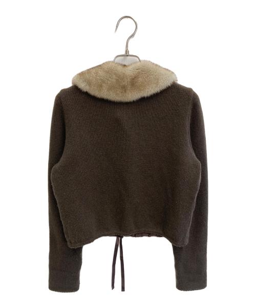 FOXEY（フォクシー）FOXEY (フォクシー) カシミアニットカーディガン ブラウン サイズ:-の古着・服飾アイテム