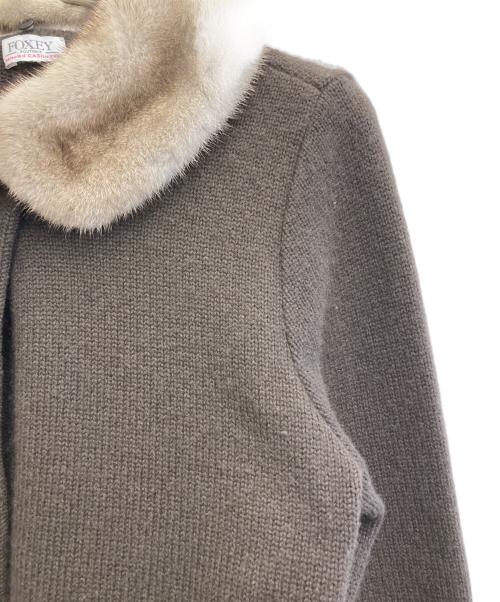 FOXEY（フォクシー）FOXEY (フォクシー) カシミアニットカーディガン ブラウン サイズ:-の古着・服飾アイテム