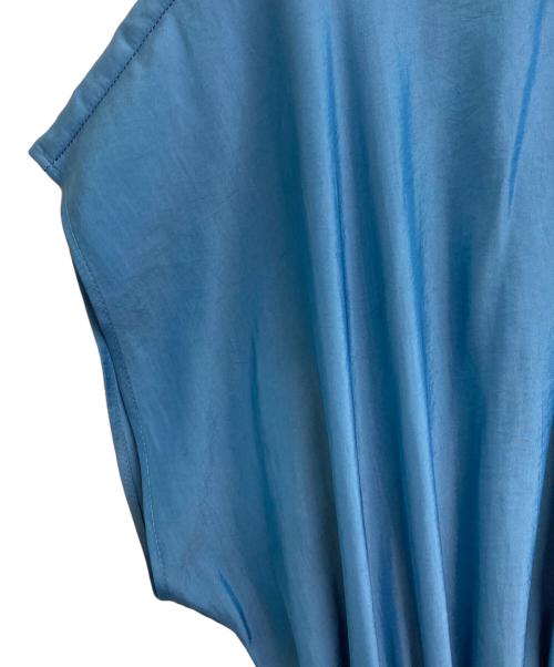 BALLSEY（ボールジィ）BALLSEY (ボールジィ) エアリークロス ギャザーワンピース ブルー サイズ:36の古着・服飾アイテム