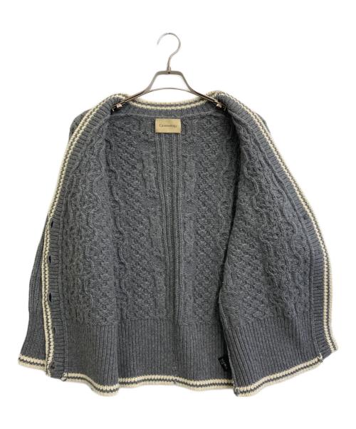 Curensology（カレンソロジー）Curensology (カレンソロジー) ラムズアランニットカーディガン グレー サイズ:SIZE Freeの古着・服飾アイテム