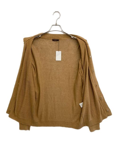 Paul Smith COLLECTION（ポールスミス コレクション）Paul Smith COLLECTION (ポールスミス コレクション) バンドカラーリネンカーディガン ブラウン サイズ:Mの古着・服飾アイテム