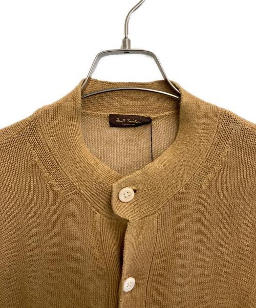 Paul Smith COLLECTION（ポールスミス コレクション）Paul Smith COLLECTION (ポールスミス コレクション) バンドカラーリネンカーディガン ブラウン サイズ:Mの古着・服飾アイテム
