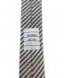 中古・古着 Thom Browne (トムブラウン) ネクタイ ホワイト×グレー サイズ:Free：7000円
