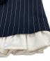 中古・古着 BORDERS at BALCONY (ボーダーズアットバルコニー) PIN STRIPE MIDI SKIRT ネイビー サイズ:36：14000円
