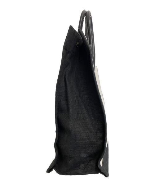 Saint Laurent Paris（サンローランパリ）Saint Laurent Paris (サンローランパリ) リヴゴーシュ トートバッグ ホワイト×ブラックの古着・服飾アイテム