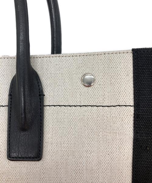 Saint Laurent Paris（サンローランパリ）Saint Laurent Paris (サンローランパリ) リヴゴーシュ トートバッグ ホワイト×ブラックの古着・服飾アイテム