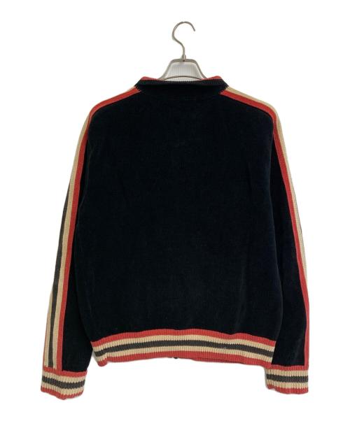 thisisneverthat（ディスイズネバーザット）thisisneverthat (ディスイズネバーザット) Striped Zip Cardigan ブラック サイズ:SIZE Sの古着・服飾アイテム