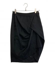 Vivienne Westwood RED LABEL（ヴィヴィアンウエストウッドレッドレーベル）の古着「変形ミニスカート」｜ブラック