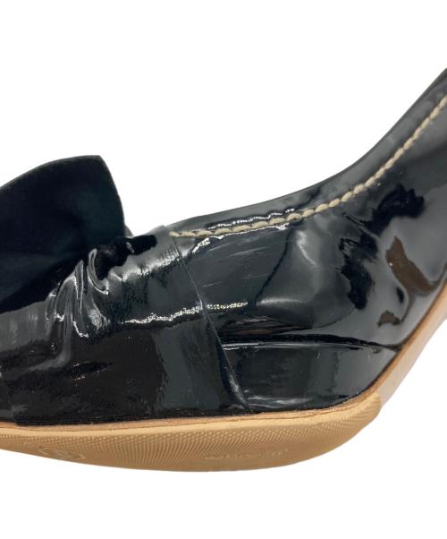 MIU MIU（ミュウミュウ）MIU MIU (ミュウミュウ) オープントゥーパンプス ブラック サイズ:37 2/1の古着・服飾アイテム