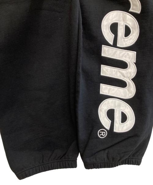 SUPREME（シュプリーム）SUPREME (シュプリーム) 24AW Satin Applique Sweatpant ブラック サイズ:XLの古着・服飾アイテム