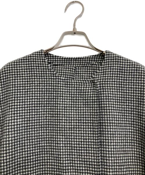 SLOBE IENA（スローブ イエナ）SLOBE IENA (スローブ イエナ) HAMILTONダブルフェイスウールショートコート ホワイト×ブラック サイズ:freeの古着・服飾アイテム