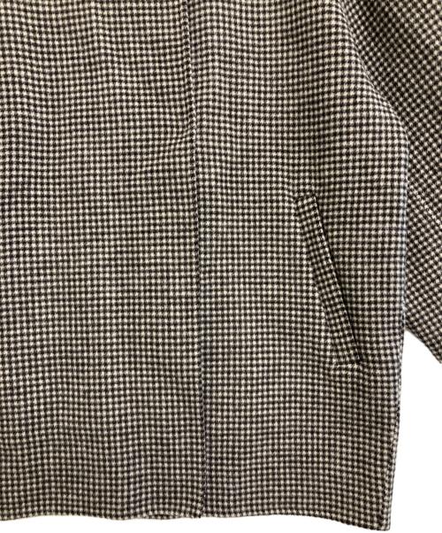 SLOBE IENA（スローブ イエナ）SLOBE IENA (スローブ イエナ) HAMILTONダブルフェイスウールショートコート ホワイト×ブラック サイズ:freeの古着・服飾アイテム