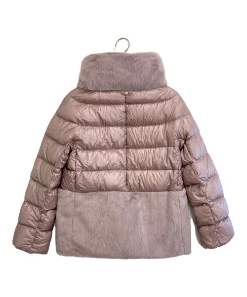 HERNO（ヘルノ）HERNO (ヘルノ) エコファー ダウンジャケット ピンク サイズ:40の古着・服飾アイテム