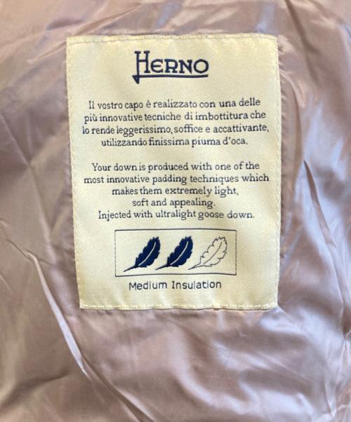 HERNO（ヘルノ）HERNO (ヘルノ) エコファー ダウンジャケット ピンク サイズ:40の古着・服飾アイテム
