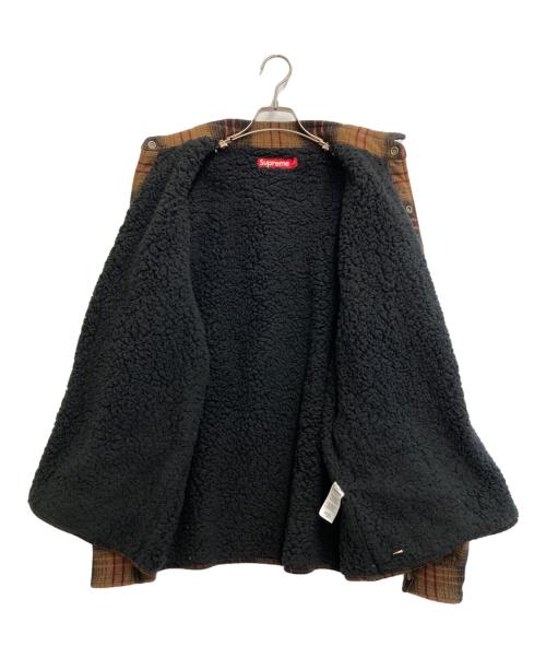SUPREME（シュプリーム）SUPREME (シュプリーム) Lined Flannel Snap Shirt ブラウン サイズ:Mの古着・服飾アイテム