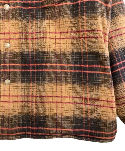 SUPREME（シュプリーム）SUPREME (シュプリーム) Lined Flannel Snap Shirt ブラウン サイズ:Mの古着・服飾アイテム