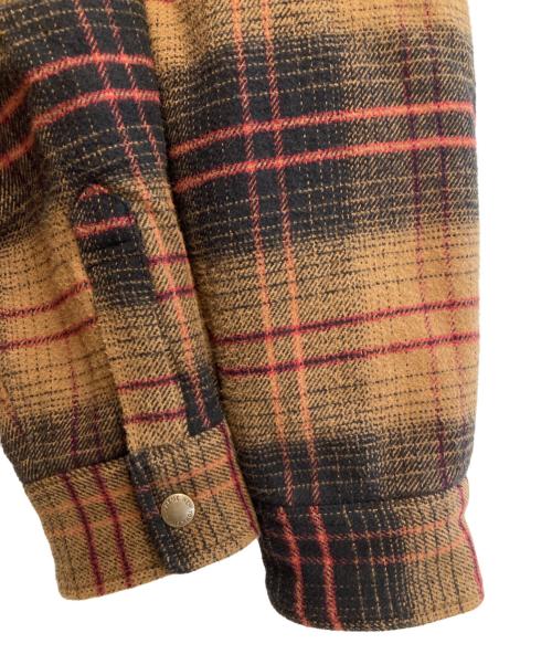 SUPREME（シュプリーム）SUPREME (シュプリーム) Lined Flannel Snap Shirt ブラウン サイズ:Mの古着・服飾アイテム