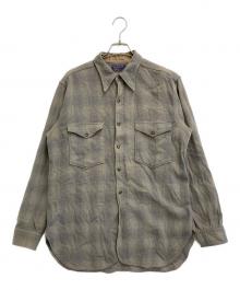 PENDLETON（ペンドルトン）の古着「オンブレチェックネルシャツ」｜グレー