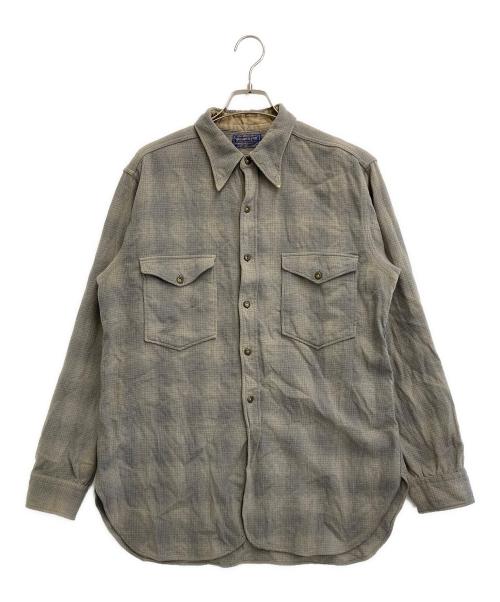 PENDLETON（ペンドルトン）PENDLETON (ペンドルトン) オンブレチェックネルシャツ グレー サイズ:-の古着・服飾アイテム