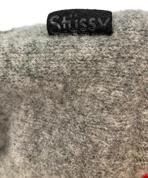 stussy（ステューシー）stussy (ステューシー) ニットパーカー グレー サイズ:Mの古着・服飾アイテム