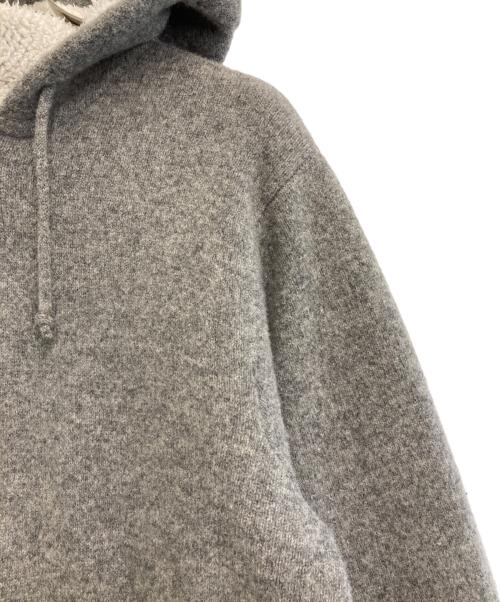 stussy（ステューシー）stussy (ステューシー) ニットパーカー グレー サイズ:Mの古着・服飾アイテム