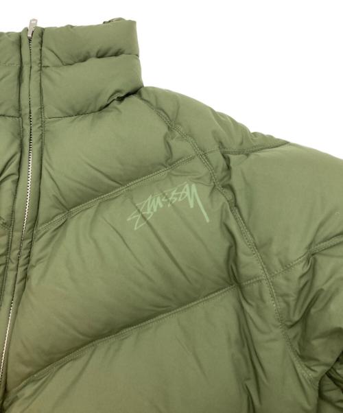 stussy（ステューシー）stussy (ステューシー) ダウンジャケット カーキ サイズ:Mの古着・服飾アイテム
