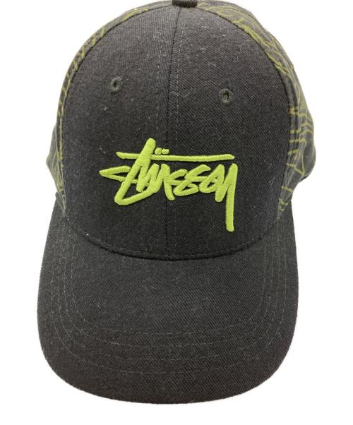 stussy（ステューシー）stussy (ステューシー) 刺繡ロゴキャップ ブラックの古着・服飾アイテム