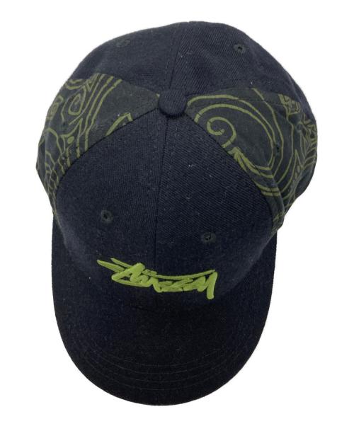 stussy（ステューシー）stussy (ステューシー) 刺繡ロゴキャップ ブラックの古着・服飾アイテム