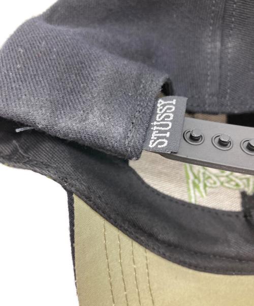 stussy（ステューシー）stussy (ステューシー) 刺繡ロゴキャップ ブラックの古着・服飾アイテム