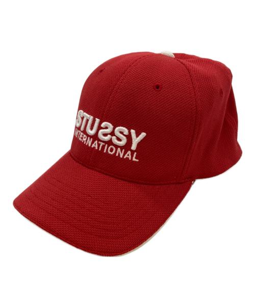 stussy（ステューシー）stussy (ステューシー) キャップ レッドの古着・服飾アイテム