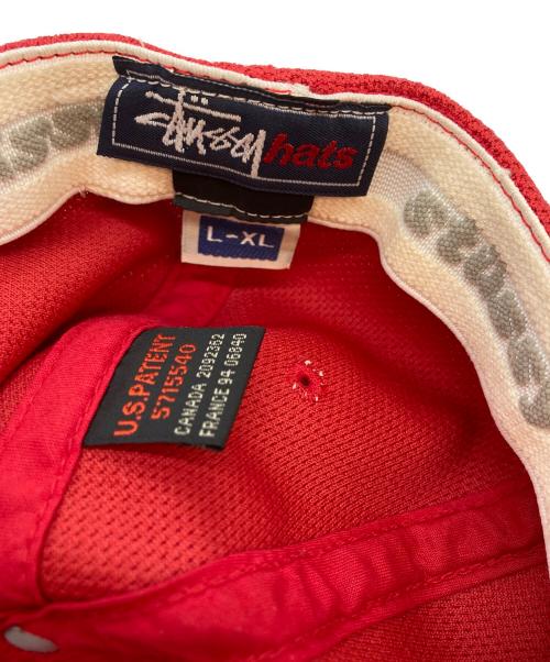 stussy（ステューシー）stussy (ステューシー) キャップ レッドの古着・服飾アイテム