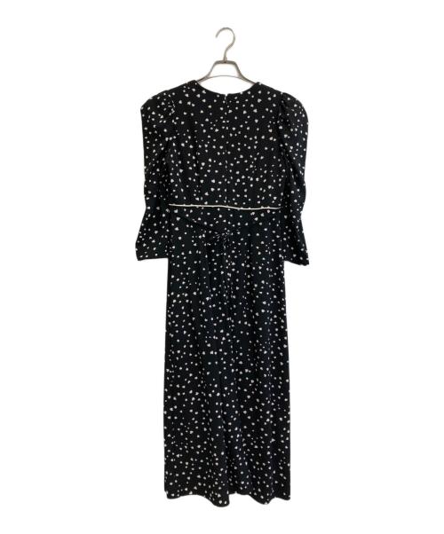 Snidel（スナイデル）Snidel (スナイデル) ランダムハートプリントワンピース ブラック サイズ:00の古着・服飾アイテム