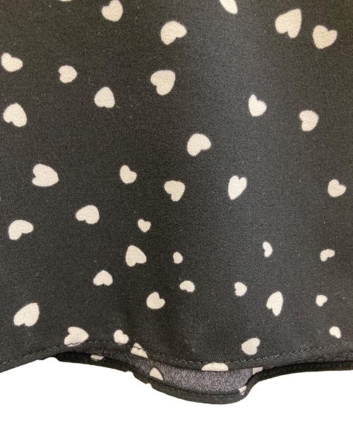Snidel（スナイデル）Snidel (スナイデル) ランダムハートプリントワンピース ブラック サイズ:00の古着・服飾アイテム