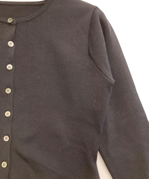 anuans（アニュアンス）anuans (アニュアンス) ペプラムニットカーディガン ブラック サイズ:freeの古着・服飾アイテム