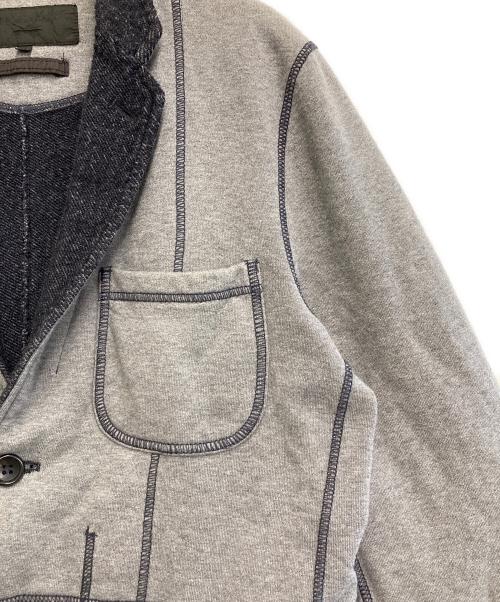 COMME des GARCONS HOMME（コムデギャルソン オム）COMME des GARCONS HOMME (コムデギャルソン オム) スウェットテーラードジャケット グレー サイズ:XSの古着・服飾アイテム