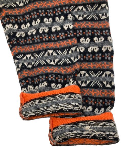 COMME des GARCONS HOMME（コムデギャルソン オム）COMME des GARCONS HOMME (コムデギャルソン オム) ネイティブ柄ニット ブラック×オレンジ サイズ:-の古着・服飾アイテム