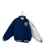 STARTERスターター）の古着「中綿ジャケット」｜ネイビー×ホワイト